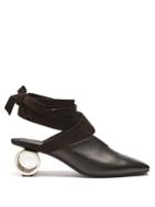 Jw Anderson Cylinder-heel Leather Mules