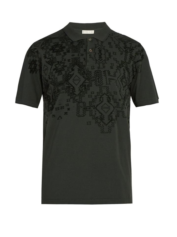 Etro Embossed Cotton Polo Shirt