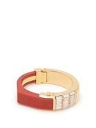 Matchesfashion.com Cercle Amde - She Couldn't Take It Crystal Embellished Bangle - Womens - Red