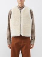 Our Legacy - Reversible Shearling Gilet - Mens - White