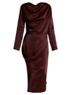 Vivienne Westwood Anglomania New Fond Asymmetric Satin Dress