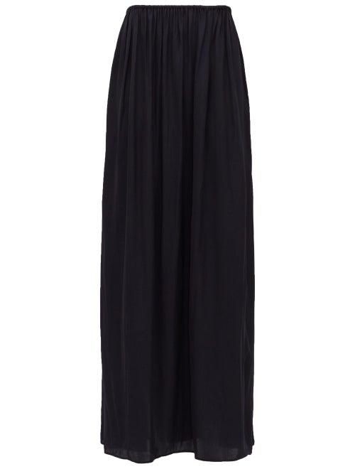 Matchesfashion.com Carl Kapp - Silhouette Voile Maxi Skirt - Womens - Navy