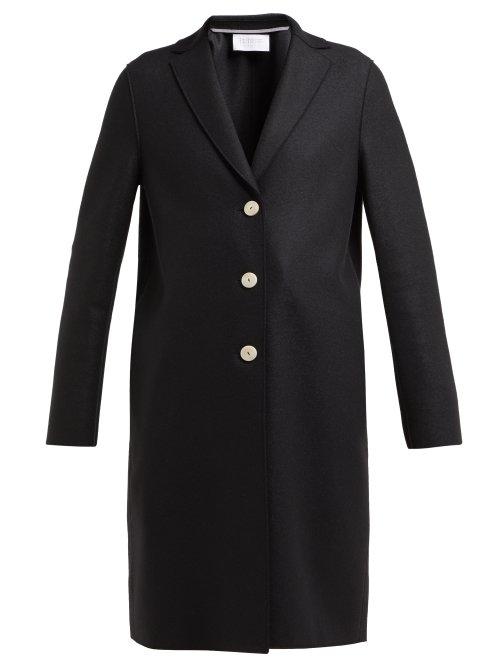 Matchesfashion.com Harris Wharf London - Single Breasted Wool Coat - Womens - Black