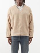 Sfr - Ezra Alpaca-blend V-neck Sweater - Mens - Light Beige