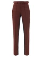 Matchesfashion.com Adidas X Wales Bonner - Rock Slim-leg Twill Trousers - Womens - Brown
