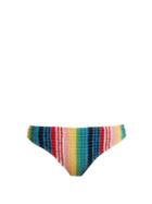 Diane Von Furstenberg Smocked Rainbow Bikini Briefs