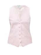 Matchesfashion.com Pallas Paris - Gambler V-neck Wool Waistcoat - Womens - Light Pink