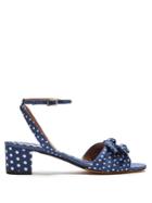 Tabitha Simmons Eloy Polka Dot-print Canvas Sandals