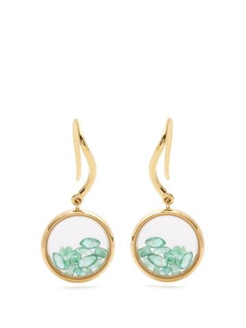 Aurélie Bidermann Fine Jewellery Chivor Emerald & Yellow-gold Earrings