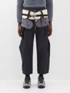 Craig Green - Layered Packable Cotton-blend Trousers - Mens - Black