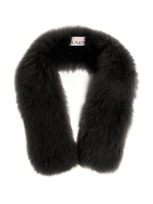 Matchesfashion.com Raey - Peekaboo Toscana Shearling Scarf - Womens - Black