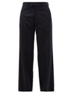 Raf Simons - Twill Tailored Trousers - Mens - Dark Navy