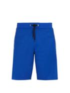 Matchesfashion.com Givenchy - Logo Jacquard Side Stripe Shorts - Mens - Blue