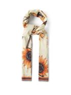 Paul Smith - Sunflower-print Cotton Scarf - Mens - Orange