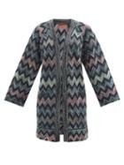 Missoni - Zigzag-jacquard Cotton-blend Cardigan - Womens - Multi