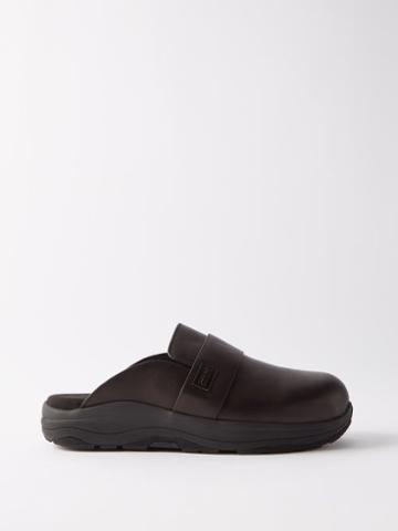 Tom Wood X Suicoke - Mak Nappa Leather Clogs - Mens - Black
