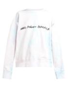 Matchesfashion.com Mm6 Maison Margiela - Tie Dye Cotton Sweatshirt - Womens - Light Pink