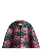 Matchesfashion.com Gucci - Floral Metallic Brocade Cape - Womens - Pink
