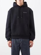 Jacquemus - Logo-embroidered Organic-cotton Hoodie - Mens - Black