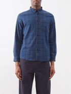 A.p.c. - Enrico Checked Cotton-chambray Shirt - Mens - Blue Multi