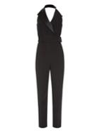 Balenciaga Satin-lapel Halterneck Jumpsuit