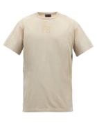 Fear Of God - Flocked-logo Cotton-jersey T-shirt - Mens - Grey