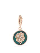 Selim Mouzannar - Kastak Clover Diamond & 18kt Rose-gold Pendant - Womens - Green Multi