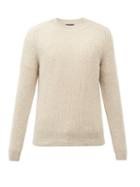 Matchesfashion.com Iris Von Arnim - Ethan Crew-neck Ribbed-cashmere Sweater - Mens - Beige