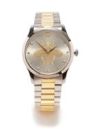 Gucci - G-timeless Stainless-steel & Gold Pvd Watch - Mens - Silver Multi