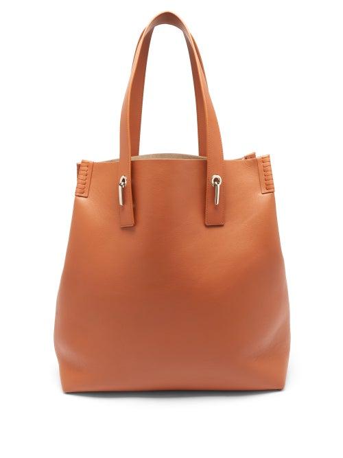 Bonastre - Hook Grained-leather Tote Bag - Mens - Tan