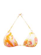 Matchesfashion.com Emilio Pucci - Lilly-print Triangle Bikini Top - Womens - Orange Print