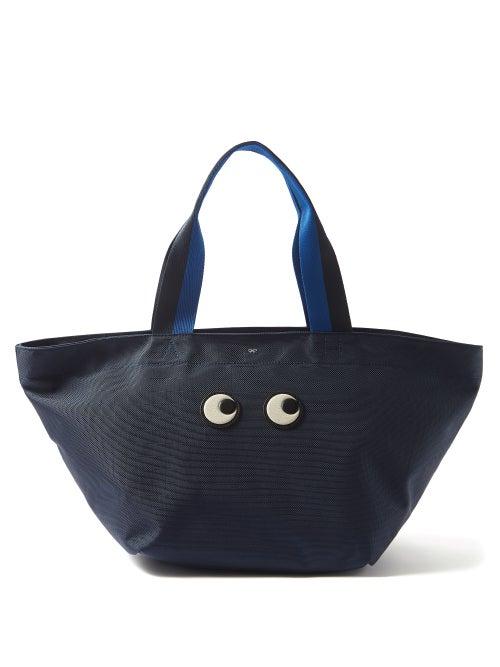 Anya Hindmarch - Eyes Nastro Small Recycled-shell Tote Bag - Womens - Navy