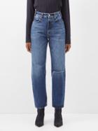 Fortela - Juliette High-waist Straight-leg Trousers - Womens - Denim