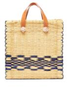 Matchesfashion.com Heimat Atlantica - Chacha Large Tote Basket Bag - Womens - Blue Multi