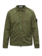 Stone Island - Logo-patch Nylon-shell Overshirt - Mens - Green