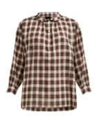Matchesfashion.com Nili Lotan - Myra Checked Shirt - Womens - Brown Multi
