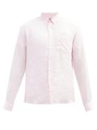 Matchesfashion.com Vilebrequin - Caroubis Linen Shirt - Mens - Pink