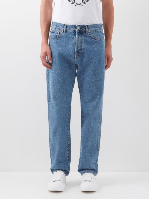 Valentino - Straight-leg Jeans - Mens - Mid Blue