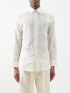 Etro - Striped Cotton Shirt - Mens - Cream