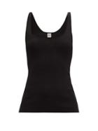 Matchesfashion.com Totme - Urda Scoop-neck Jersey Tank Top - Womens - Black
