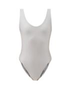 Matchesfashion.com Jade Swim - Contour Scoop-back Swimsuit - Womens - Silver