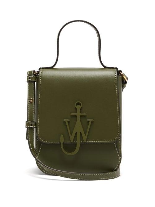 Matchesfashion.com Jw Anderson - Top Handle Anchor-logo Cross-body Bag - Womens - Khaki
