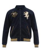 Matchesfashion.com Polo Ralph Lauren - Bronx Lions-embroidered Cotton-corduroy Jacket - Mens - Navy