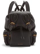 Burberry Contrast-stitch Leather Backpack