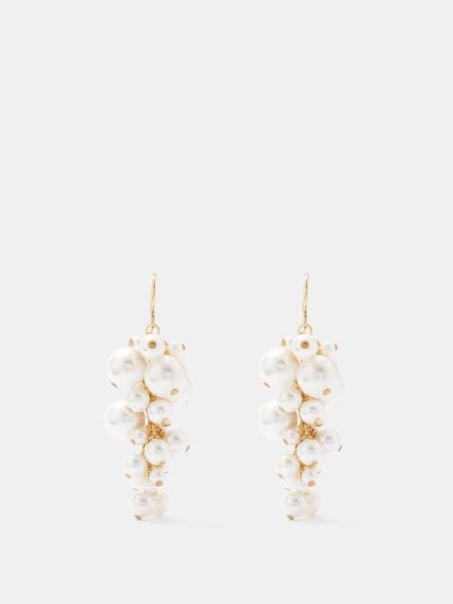 Jil Sander - Blossom Freshwater Pearl Earrings - Womens - Pearl