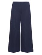 Sonia Rykiel Wide-leg Cotton And Linen-blend Trousers