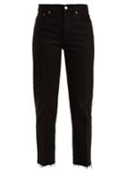 Matchesfashion.com Re/done Originals - Stove Pipe High Rise Jeans - Womens - Black