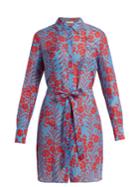 Diane Von Furstenberg Floral-print Cotton And Silk-blend Dress