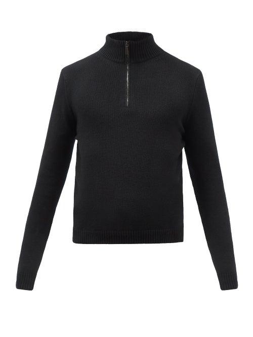 Iris Von Arnim - Baker Quarter-zip Cashmere Sweater - Mens - Black