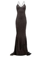 Matchesfashion.com Norma Kamali - Fishtail Hem Sequinned Maxi Dress - Womens - Black